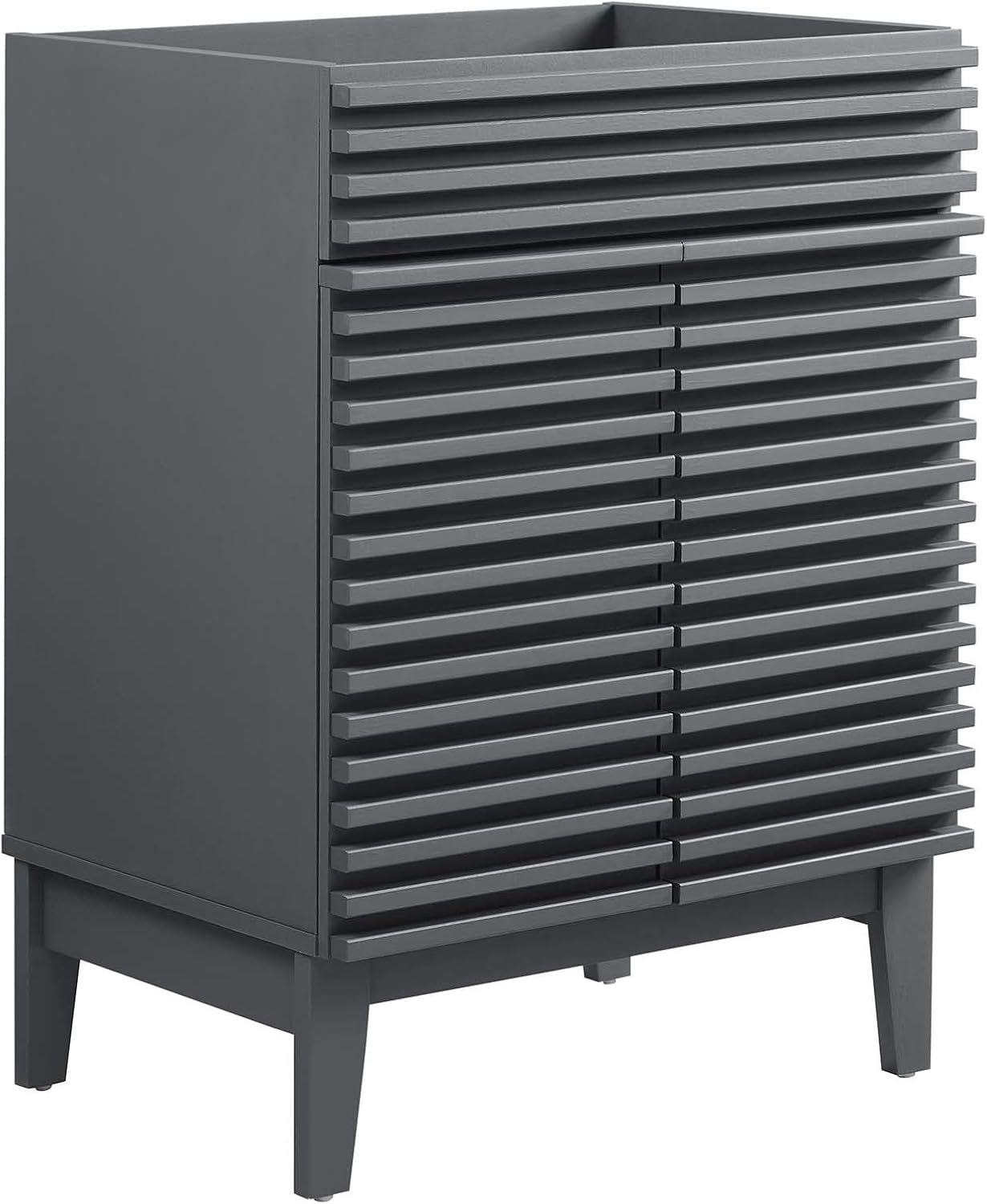 Modway Render Bathroom Vanity Cabinet in Gray - Sink Basin Not Included