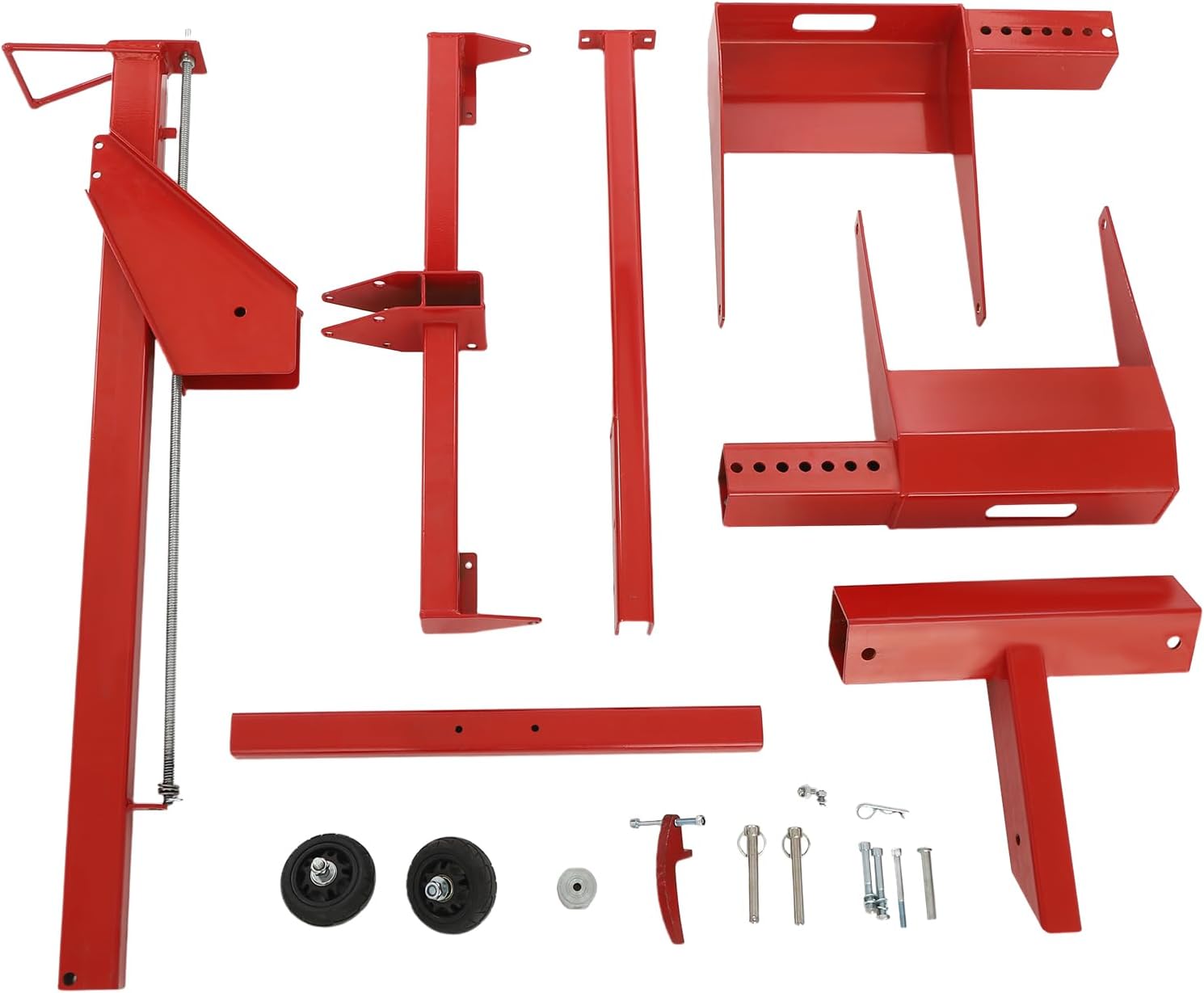 Lawn Mower Lift, 29 Inch Lawn Mower Lift Tool Adjustable Movable Lawn Mower Lift Solid Carbon Steel Lawnmower Lifting Machine for Riding Lawn Mower, Zero Turn Lawn Mowers (450lbs Regular)