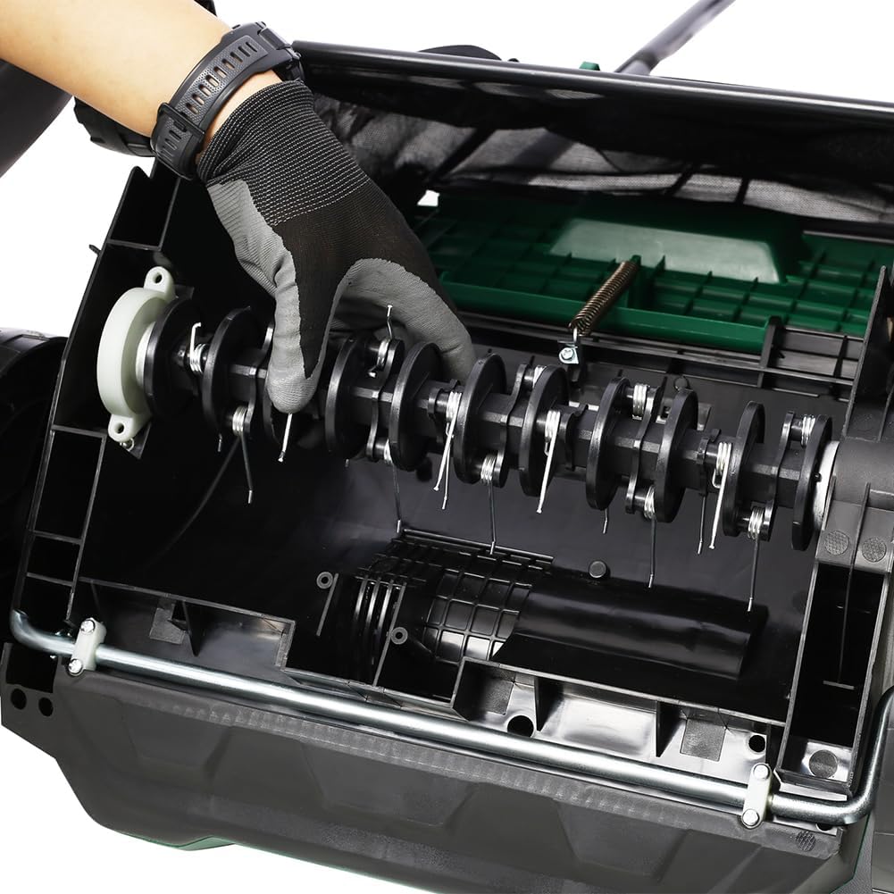 2 in 1 Electric Lawn Dethatcher Scarifier 13-Inch 12 Amp Garden Scarifier with 31.7QT Removable Collection Bag for Lawn Main