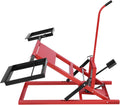 Lawn Mower Lift, 29 Inch Lawn Mower Lift Tool Adjustable Movable Lawn Mower Lift Solid Carbon Steel Lawnmower Lifting Machine for Riding Lawn Mower, Zero Turn Lawn Mowers (500lbs Hydraulic Red)