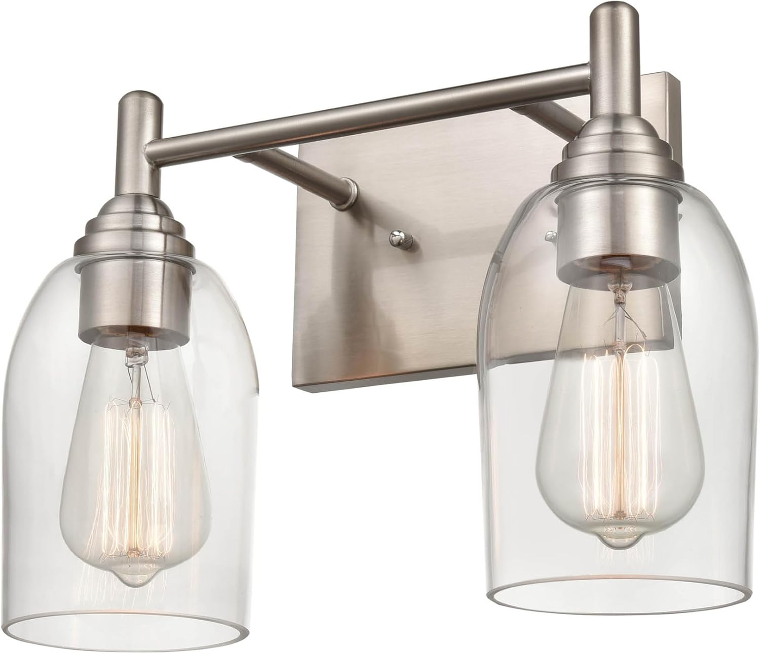 ML Lighting Arlett 2-Light Vanity Brushed Nickel