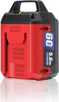 TenHutt 60V 5.0Ah Li-ion Battery, Replacement for Toro 60v Flex Force Battery 88650 88660 88640 88625 88675 88620 88602, Compatible with Toro 60 Volt Power System Tools & Chargers 88605 88610 88602