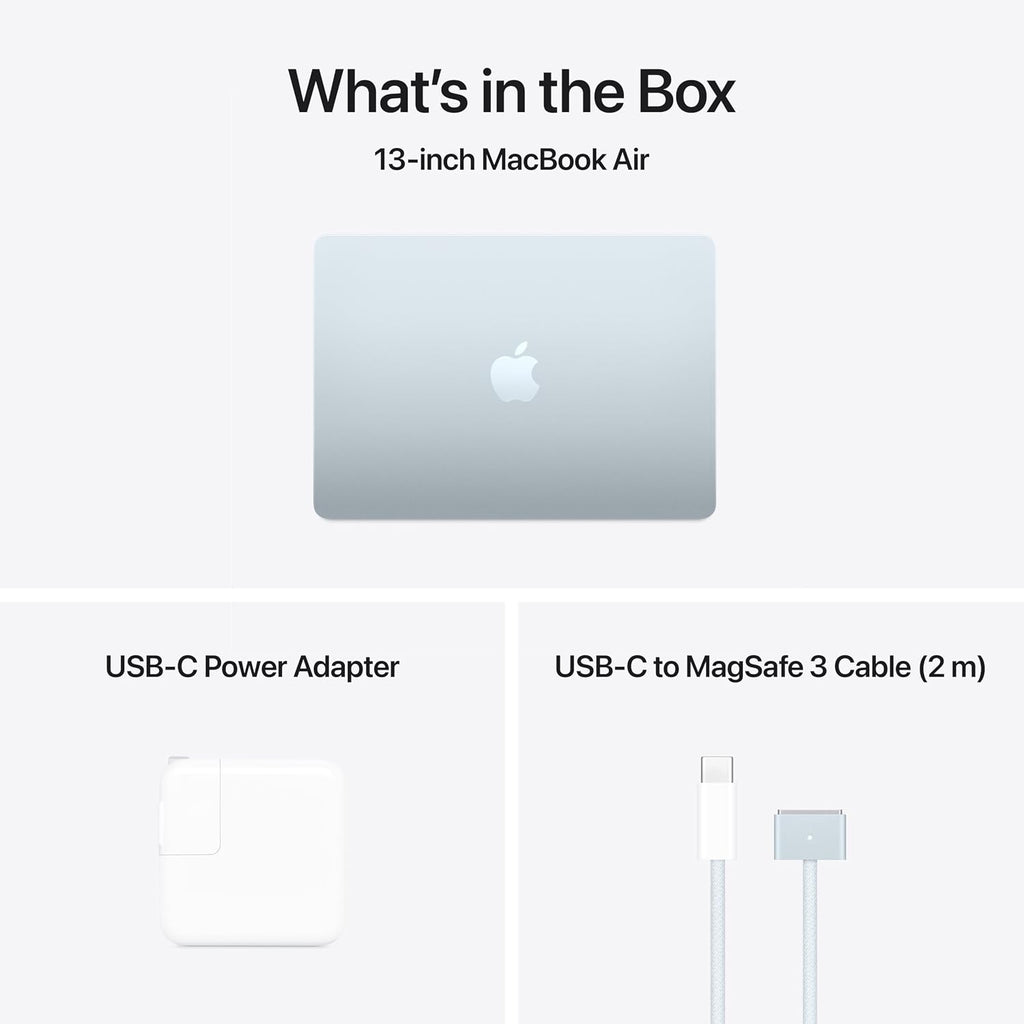 Apple 2025 MacBook Air with Apple M4 Chip, 13-inch, 16GB Unified Memory, 256GB SSD Storage, Sky Blue (Renewed)
