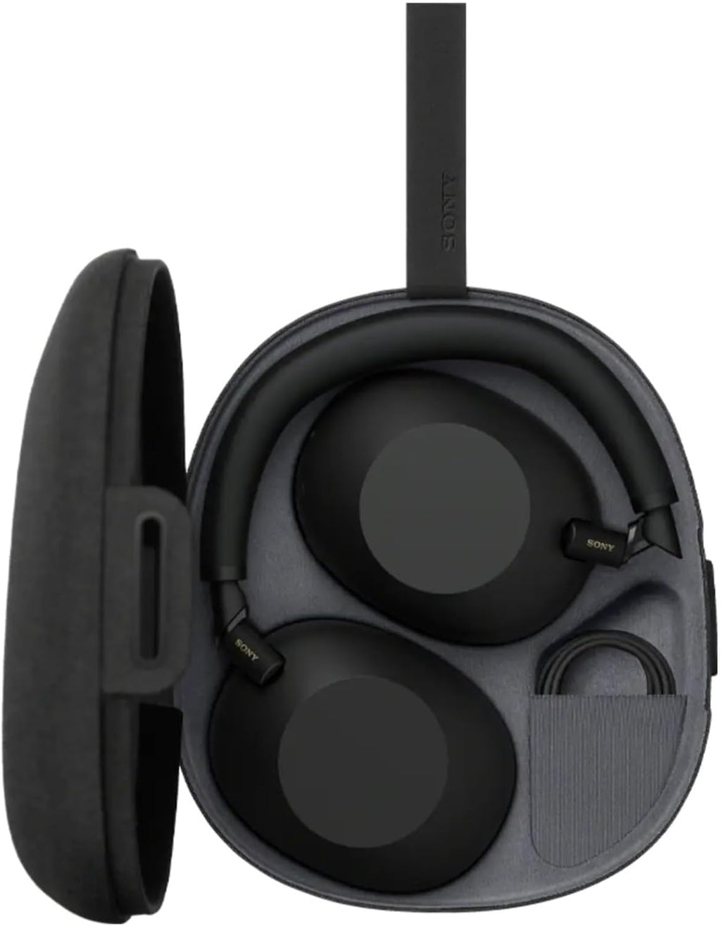 Sony WH-1000XM6 Wireless QN3 Processor Noise-Canceling Headphones (Black) with Stand and Accessories Bundle (4 Items)
