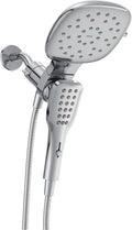 Moen Verso Eco-Performance Infiniti Dial Square Rain Shower Head with Detachable Hand Shower Combo, 7-Inch Spray Head, Chrome, 220C5EP