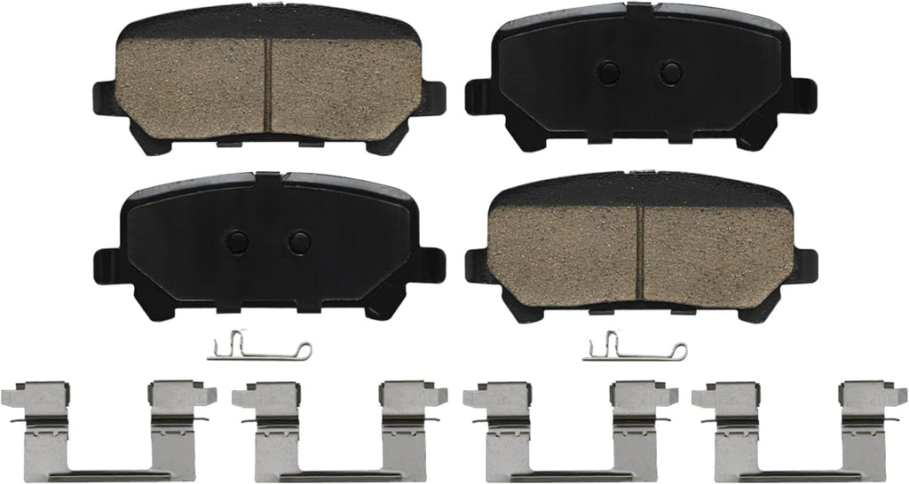 Detroit Axle - Brake Rotors for 2015-2020 Chevrolet Colorado GMC Canyon, 12.20' inch Front and 12.76' inch Rear Disc Brake Rotors Ceramic Brake Pads 2016 2017 2018 2019 Replacement