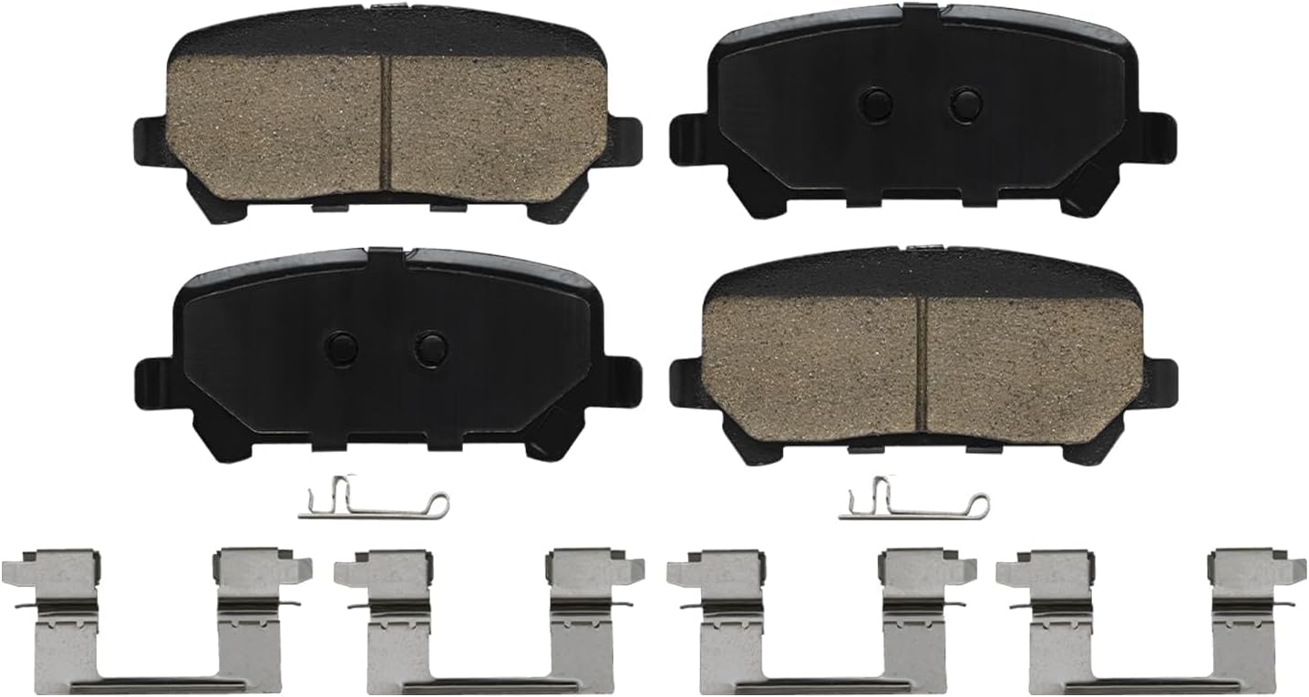 Detroit Axle - Brake Kit for 2015-2020 Chevy Colorado GMC Canyon Drilled and Slotted Disc Brake Rotors Ceramic Brake Pads 2016 2017 2018 2019 Replacement : 12.20' inch Front and 12.76' inch Rear Rotor