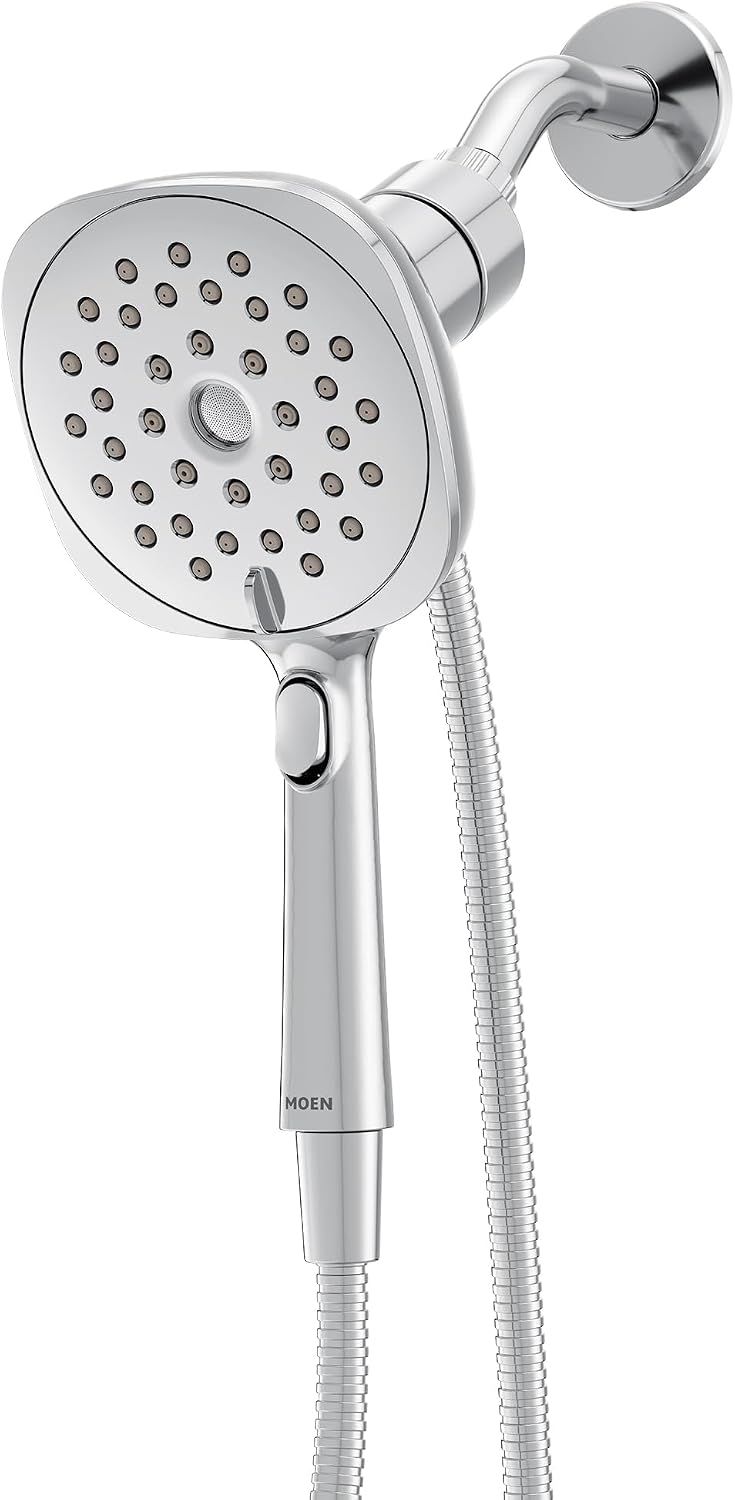 Moen Verso Infiniti Dial Square Handheld Shower, 5-Inch Diameter Spray Head, Chrome, 220H5