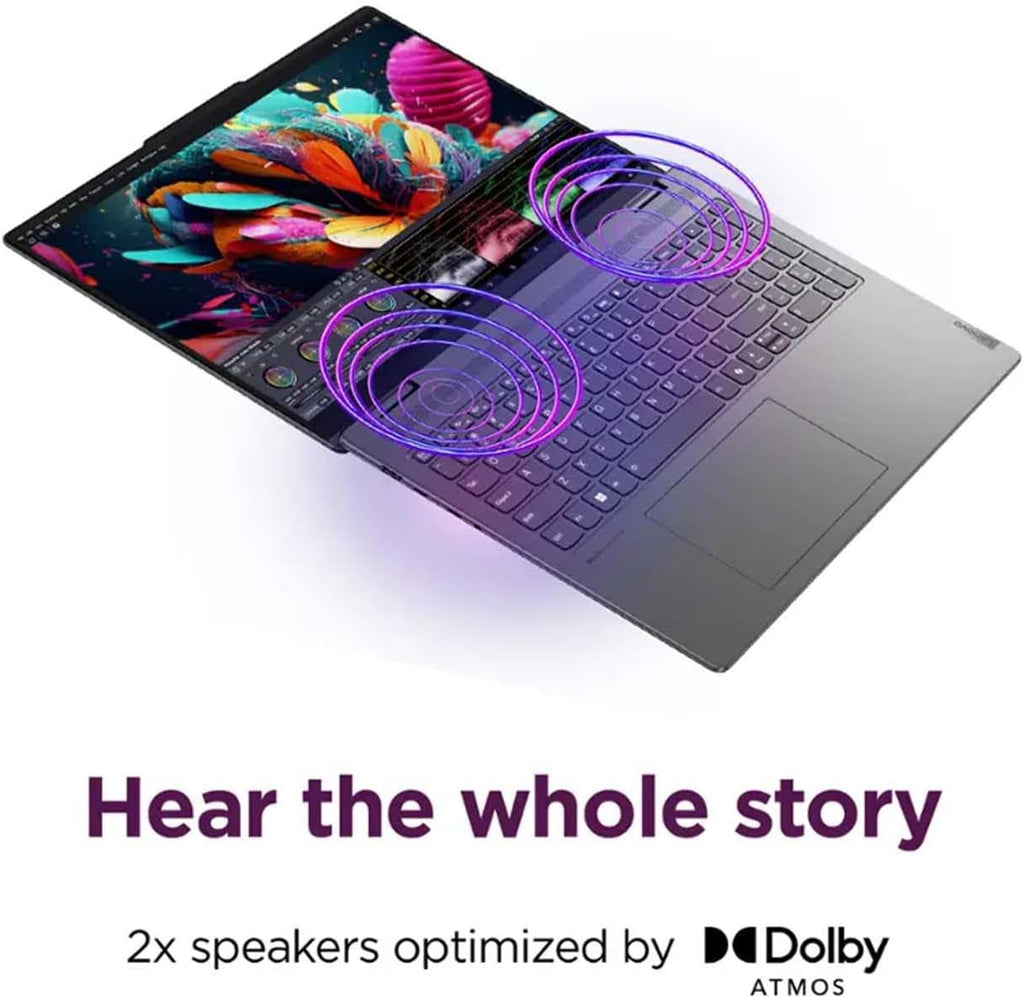 Lenovo Yoga 7 2-in-1 Copilot+ PC Laptop,16' 2K IPS Touchscreen Display,Intel Core Ultra 7 155U,16GB LPDDR5x RAM,1TB M.2 PCIe SSD,Fingerprint,Backlit KB,FHD IR Webcam,WiFi 6E,Lifetime MS,Win11 Pro