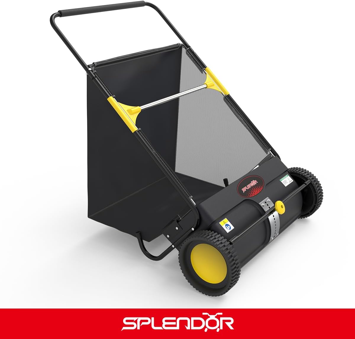 SPLENDOR LS-650A2 26-Inch Walk-behaind Push Lawn Sweeper Yard Sweeper Road Sweeper