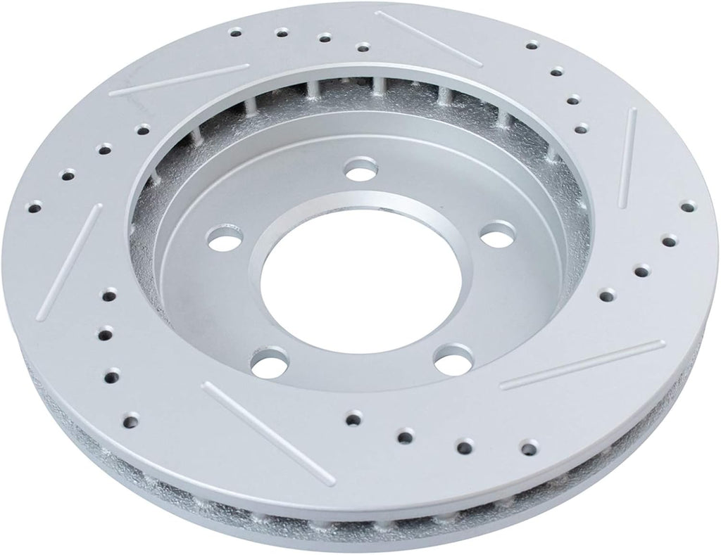 TRQ Front and Rear Performance Brake Pad & Rotor Kit Ceramic Premium G-Coated Compatible with 1997-2002 Ford Expedition 1998-2002 Lincoln Navigator