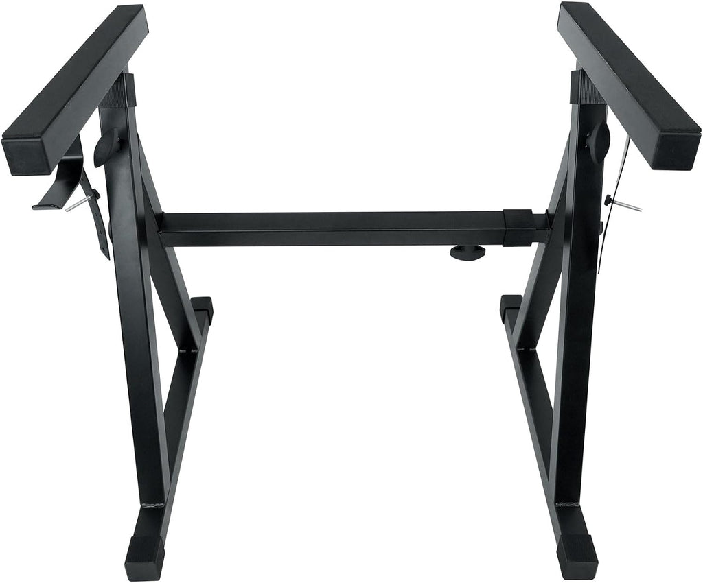 Rockville Z50 Bundle: Z-Style Pro Keyboard Stand with Travel Bag, Adjustable Height & Width, ZLS Laptop Attachment 12-in x 9.5-in Tray, ZMS Microphone Boom Attachment, 3-items