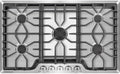 Frigidaire Gallery 36 Inch Stainless Steel Gas Cooktop, 5-Burner Range with Liquid Propane Cooktop Conversion Kit, FGGC3645QS