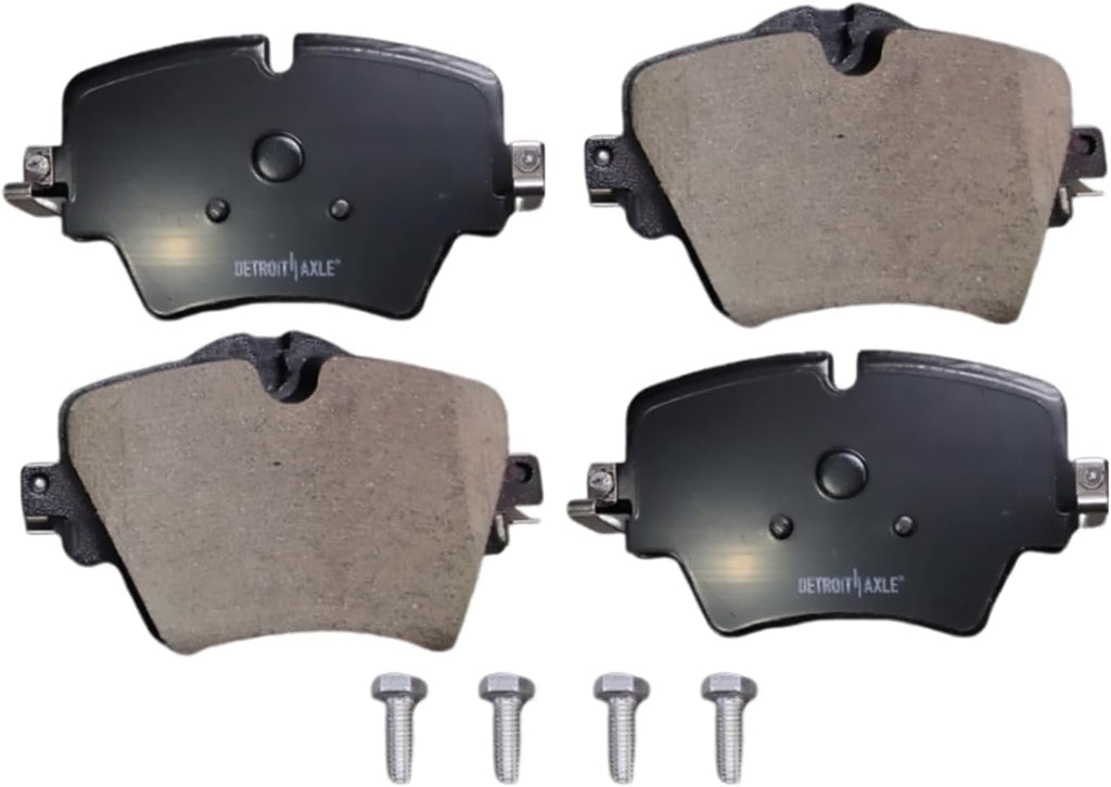 Detroit Axle - 8pc Brake Kit for BMW X1 X2, 228i xDrive Gran Coupe Mini Cooper Countryman 12.99' inch Front and 11.81' inch Rear Drilled Slotted Disc Brake Rotors Ceramic Brakes Pads Replacement