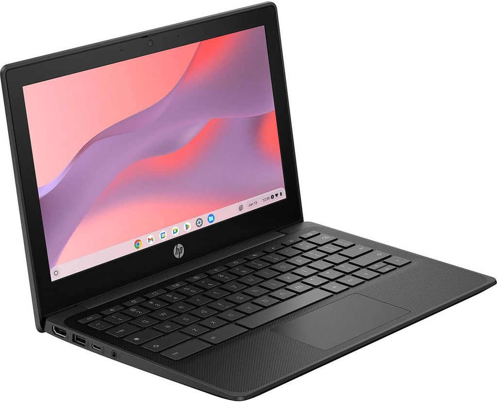 HP Fortis 11.6' HD 1366 x 768 Chromebook ARM Cortex A76/A55 4GB RAM 32GB eMMC ARM Mali G52 MP2 Jack Black - Cortex A76/A55 - Mali G52 MP2 Graphics - 11.6' HD Display - 4 GB RAM DDR4-32 GB eMMC Stora