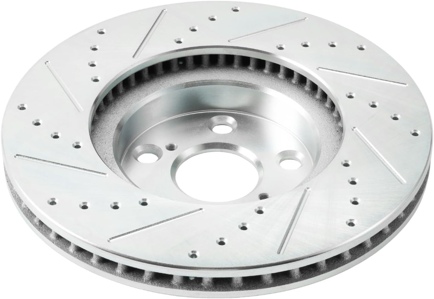 KAX Front Rotors and Brake Pads kit for Toyota Corolla Matrix Pontiac Vibe, Drilled and Slotted Disc Brake Rotor Ceramic Brake Pads Replacement (#31270+D923, 10.82inch, 274.9MM)