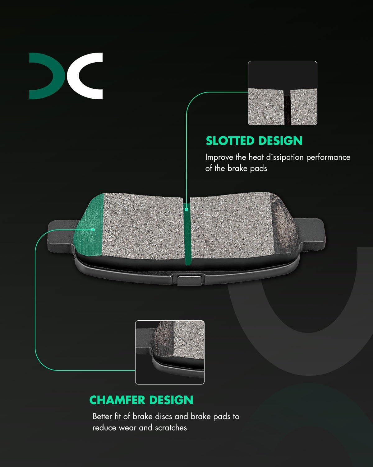 SCITOO Front Rear Brake Pads and Rotors Kits Fit For Nissan 350Z 2006-2009
