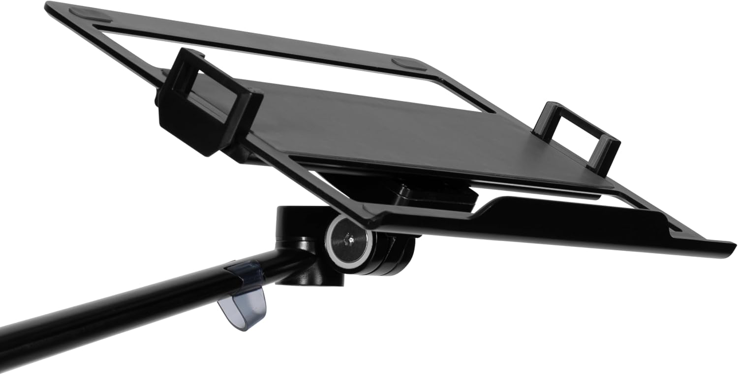 Gator Frameworks 6-in-1 Content Creator and Streaming Desktop Stand Set – Includes Smartphone Clamp, Laptop Clamp, Ring Light, and More! (GFW-STREAMSTAND)