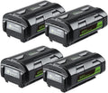LINGYUE OP40401 40V 6.0Ah Replacement Li-ion Battery Compatible with Ryobi OP4026 OP4030 OP4050 OP4060A OP40201 OP40301 Lawn Mower Trimmer Blower Power Tools Batteries Packs(4PCS)