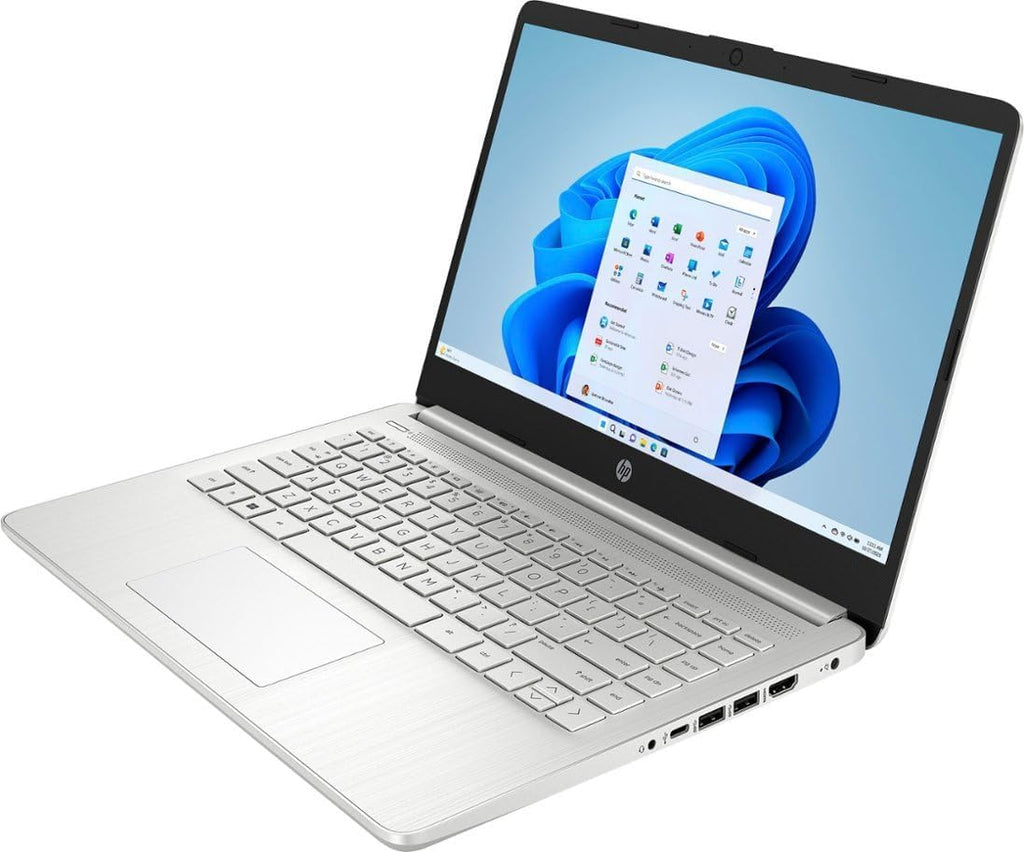 HP 14 Ultralight Laptop for Student and Business, Intel Core N4120 (4-Core), 8GB RAM, 128GB Storage, 1 Year Office 365, Win 11 S, HDMI, WiFi, USB-A&C, MASDROW Accessories