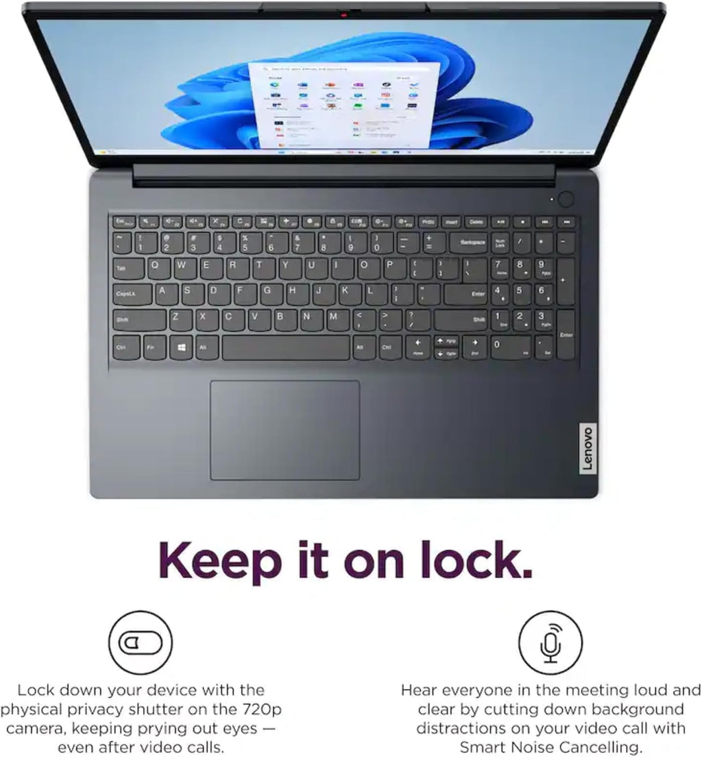 Lenovo IdeaPad 1i 15.6 Inch FHD Touchscreen Laptop | Intel 10-Core i5 1335U | 16GB RAM, 2TB SSD | WiFi 6 | 10HR Battery, Rapid Charge | Iris Xe Graphics | Windows 11, AI Copilot | Abyss Blue