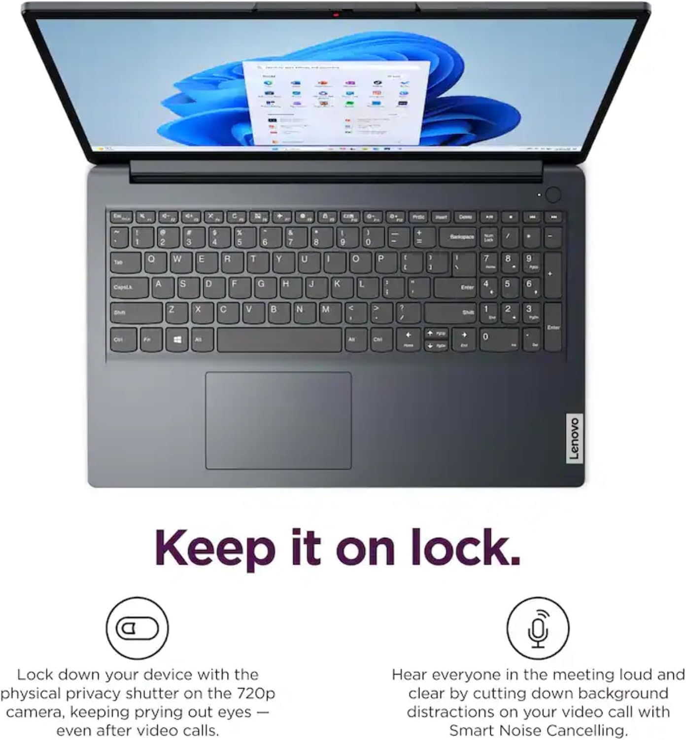 Lenovo IdeaPad 1i 15.6 Inch FHD Touchscreen Laptop | Intel 10-Core i5 1335U | 16GB RAM, 2TB SSD | WiFi 6 | 10HR Battery, Rapid Charge | Iris Xe Graphics | Windows 11, AI Copilot | Abyss Blue