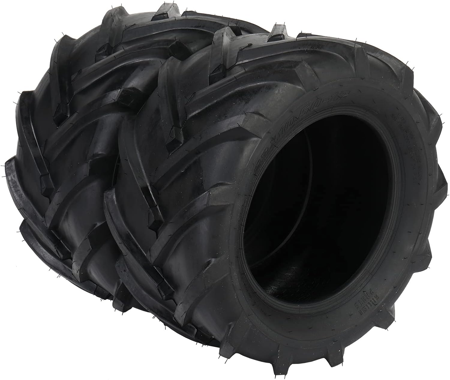 TUFFIOM Set of 2 Lawn Mower Tires 24x12.00-12 6PR Turf Tire for Garden Tractor Riding Lawnmower, Tubeless