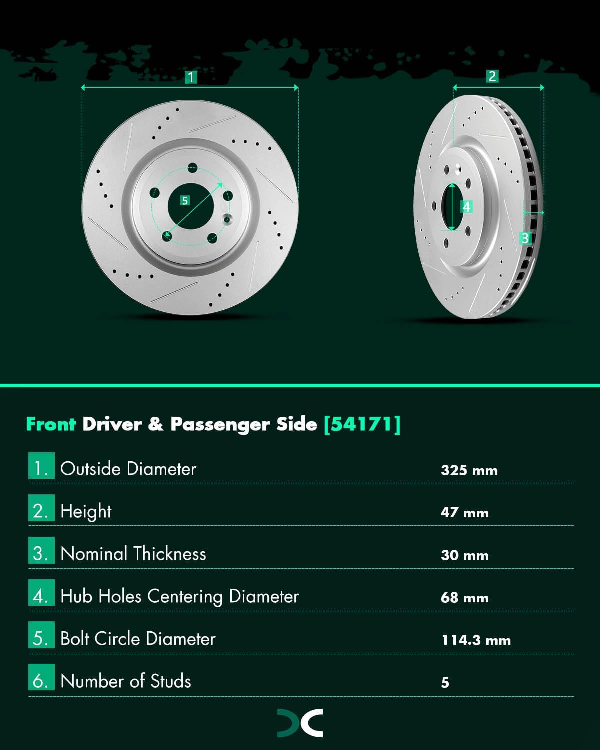 SCITOO CB5Z1125A,120.61102,54171;54166 ATD1508C,D1508-8715 8G1Z 2C026-A,54125 ATD1377C,D1377-8488 Front Rear Brake Pads and Rotors Fit For 2011-2018 For Ford Explorer,2012-2017 For Ford Flex