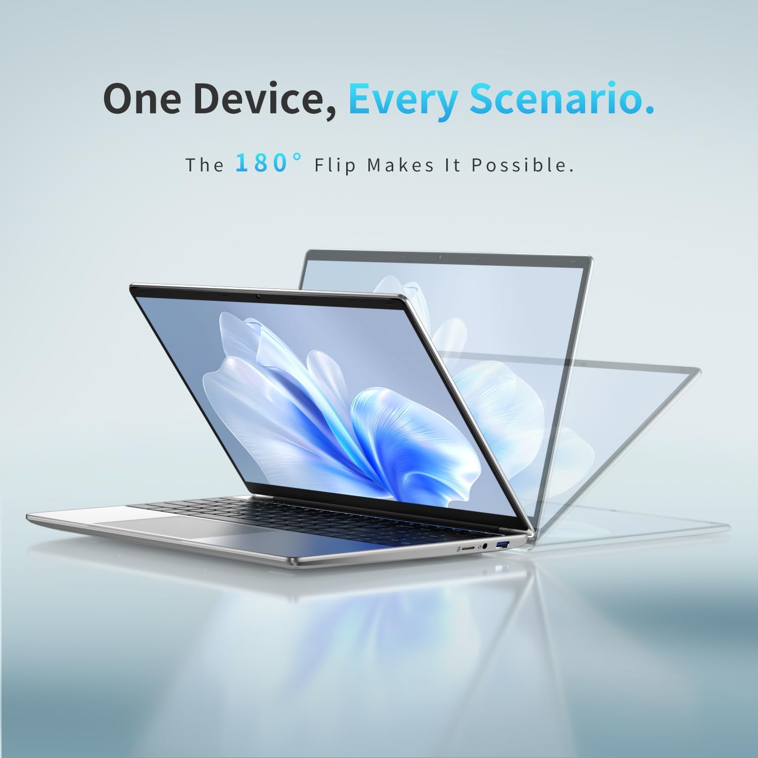 2026 Laptop Computer 15.6' FHD IPS Display, 16GB RAM 1TB SSD, 4-Core N150 Processor up to 3.6GHz, with Win 11 Pro, Thin & Light 3.52lbs, Backlit Keyboard, Silver