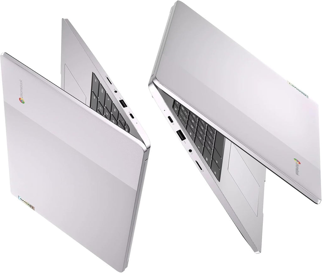 Lenovo IdeaPad 3i Chromebook 15.6' FHD Laptop, Intel Celeron N4500, 4GB Memory, 64GB eMMC + 128GB Memory Card Storage, Chrome OS, Artic Grey with Accessories