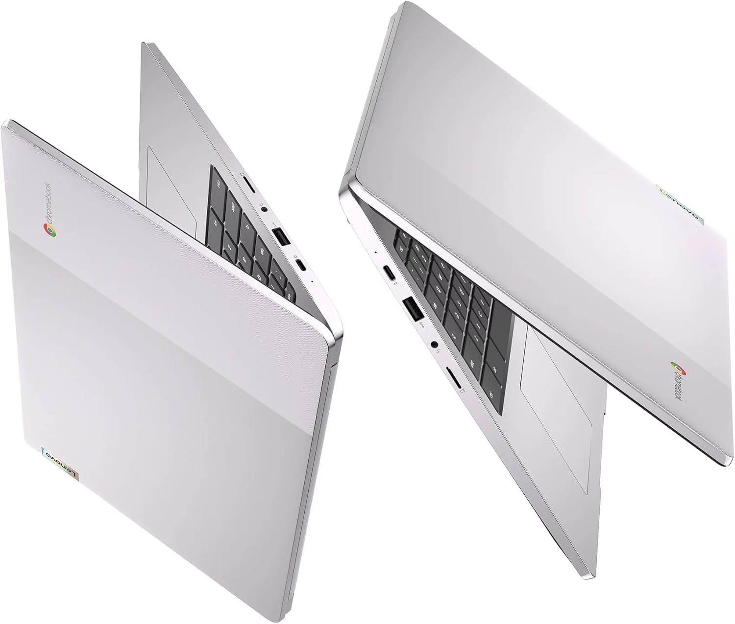 Lenovo IdeaPad 3i Chromebook 15.6' FHD Laptop, Intel Celeron N4500, 4GB Memory, 64GB eMMC + 128GB Memory Card Storage, Chrome OS, Artic Grey with Accessories