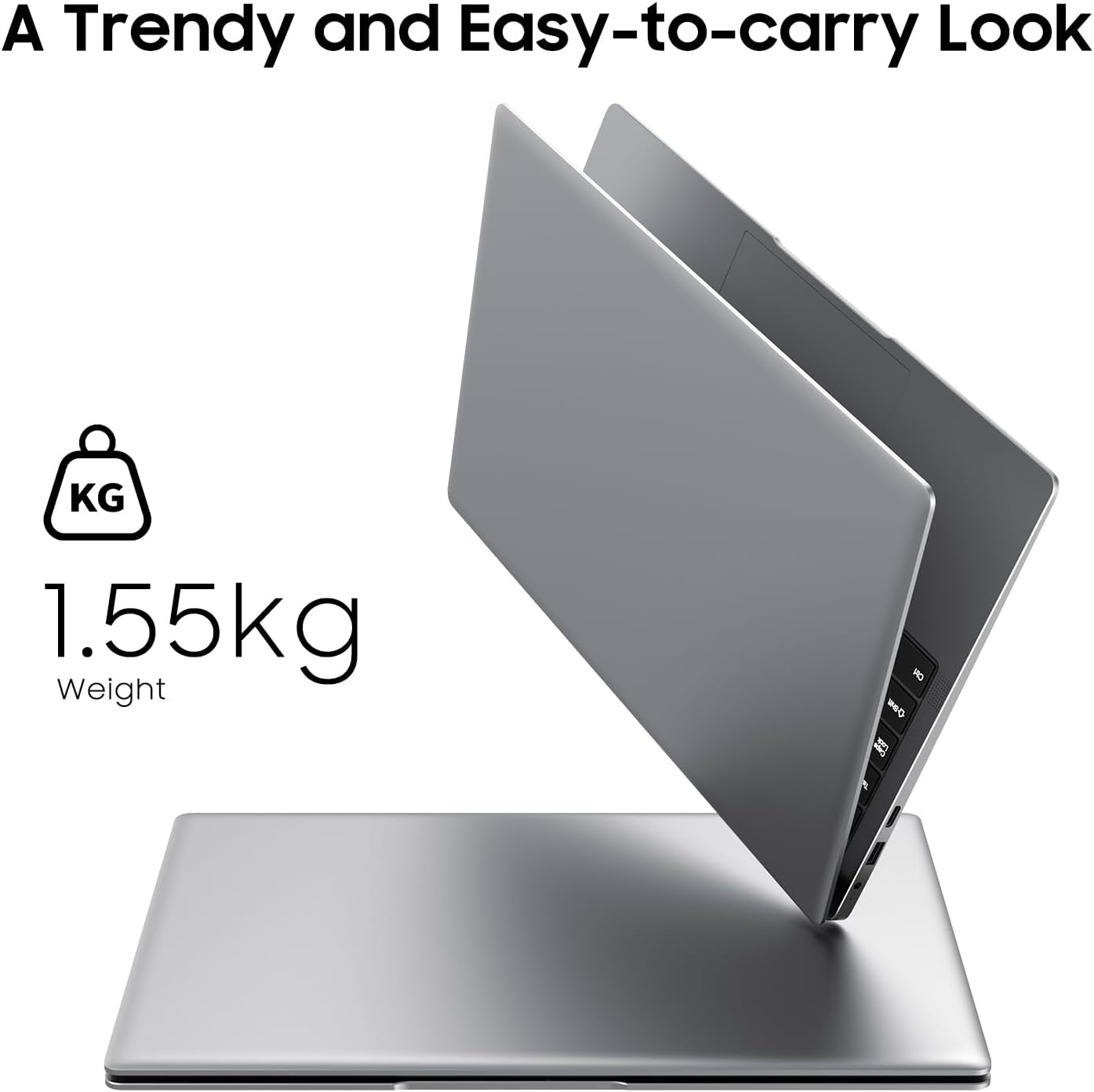 AE86 15.6' Laptop, Celeron N4000, 8GB RAM 256GB SSD, Full HD 1080P Display, Dual-Band WiFi, Mini HDMI, Lightweight Slim Silver Notebook for Business, School, Home