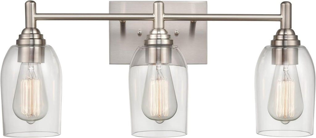 ML Lighting Arlett 3-Light Vanity Brushed Nickel