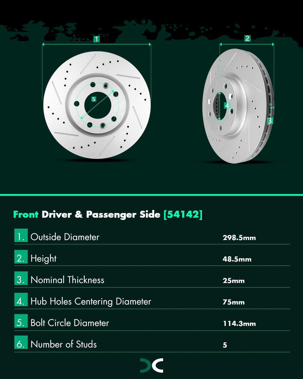 SCITOO Front 11.75' Rear 11.02' Brake Pads and Rotors Kits Fit For Ford For Fusion 2006-2012,For Lincoln MKZ 2007-2012,For Lincoln Zephyr 2006,For Mazda 6 2006-2013,For Mercury Milan 2006-2011