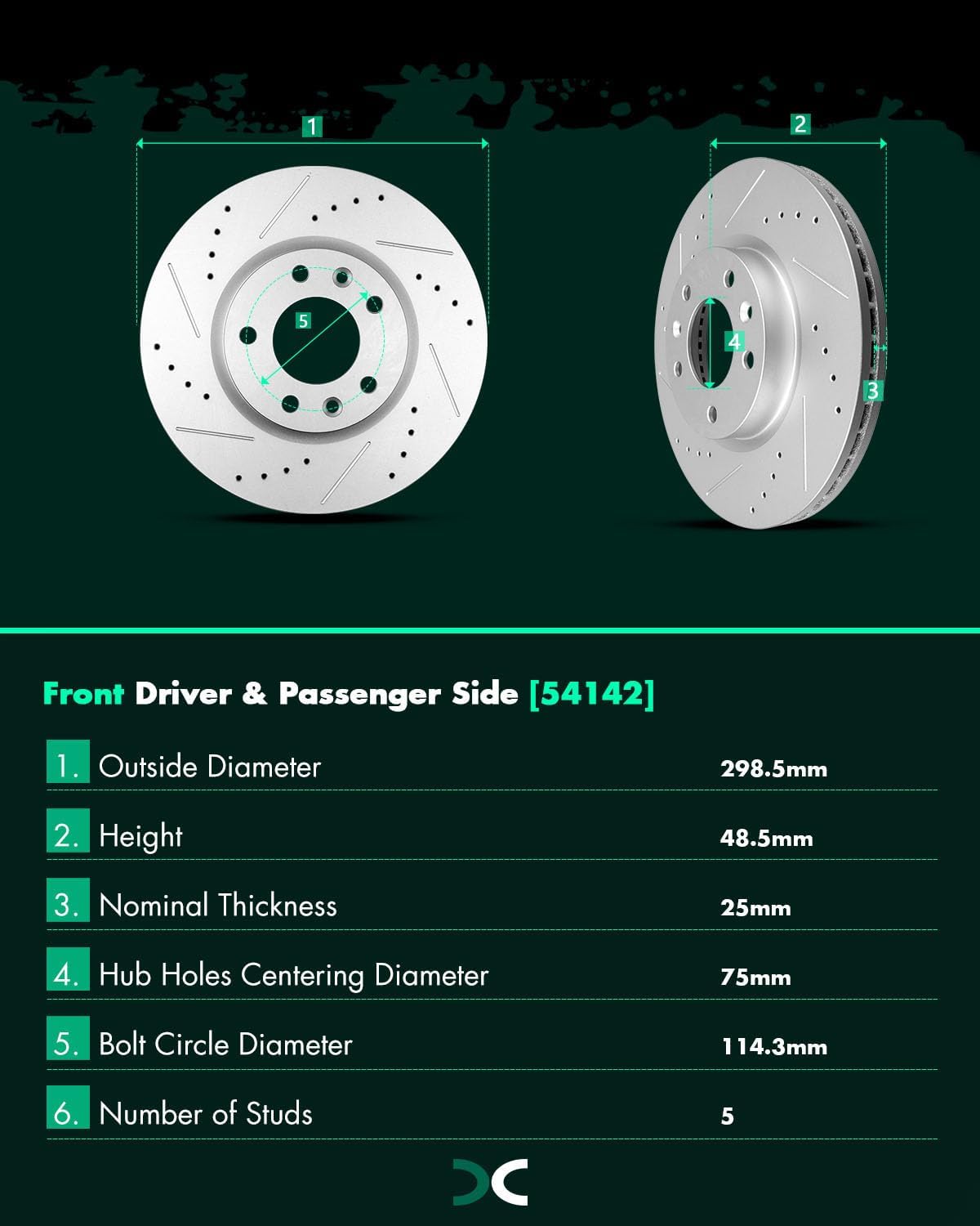 SCITOO Front 11.75' Rear 11.02' Brake Pads and Rotors Kits Fit For Ford For Fusion 2006-2012,For Lincoln MKZ 2007-2012,For Lincoln Zephyr 2006,For Mazda 6 2006-2013,For Mercury Milan 2006-2011