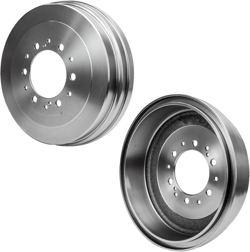 Detroit Axle - 10pc Brake Kit for 2004 Toyota Tacoma 2002 4Runner, Front Disc Brake Rotors Ceramic Brakes Pads, Rear Brakes Drums and Semi-Metallic Shoes Replacement : 11.69' Inch Rotor