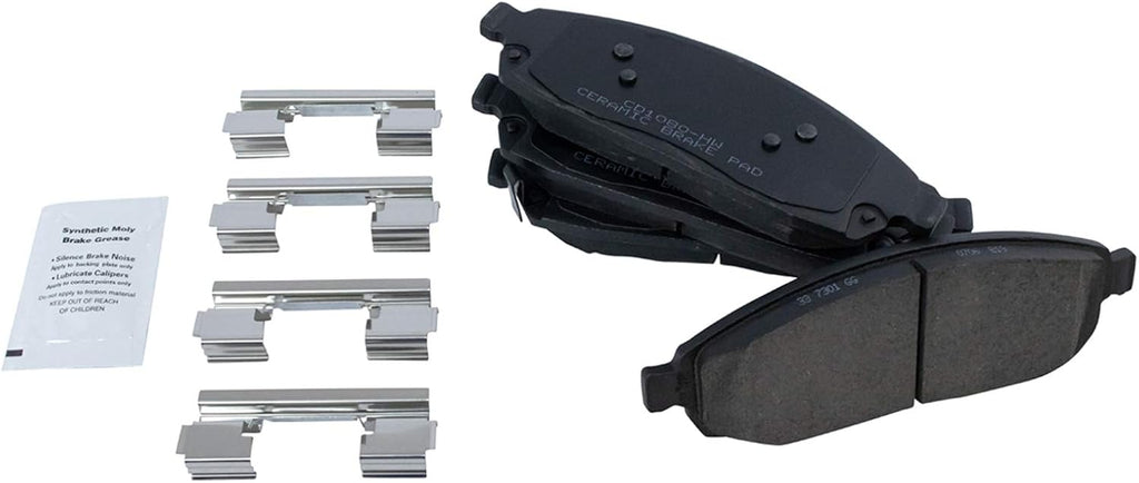 TRQ Front and Rear Brake Pad & Rotor Kit Ceramic Compatible with 2006-2010 Jeep Commander 2005-2010 Grand Cherokee