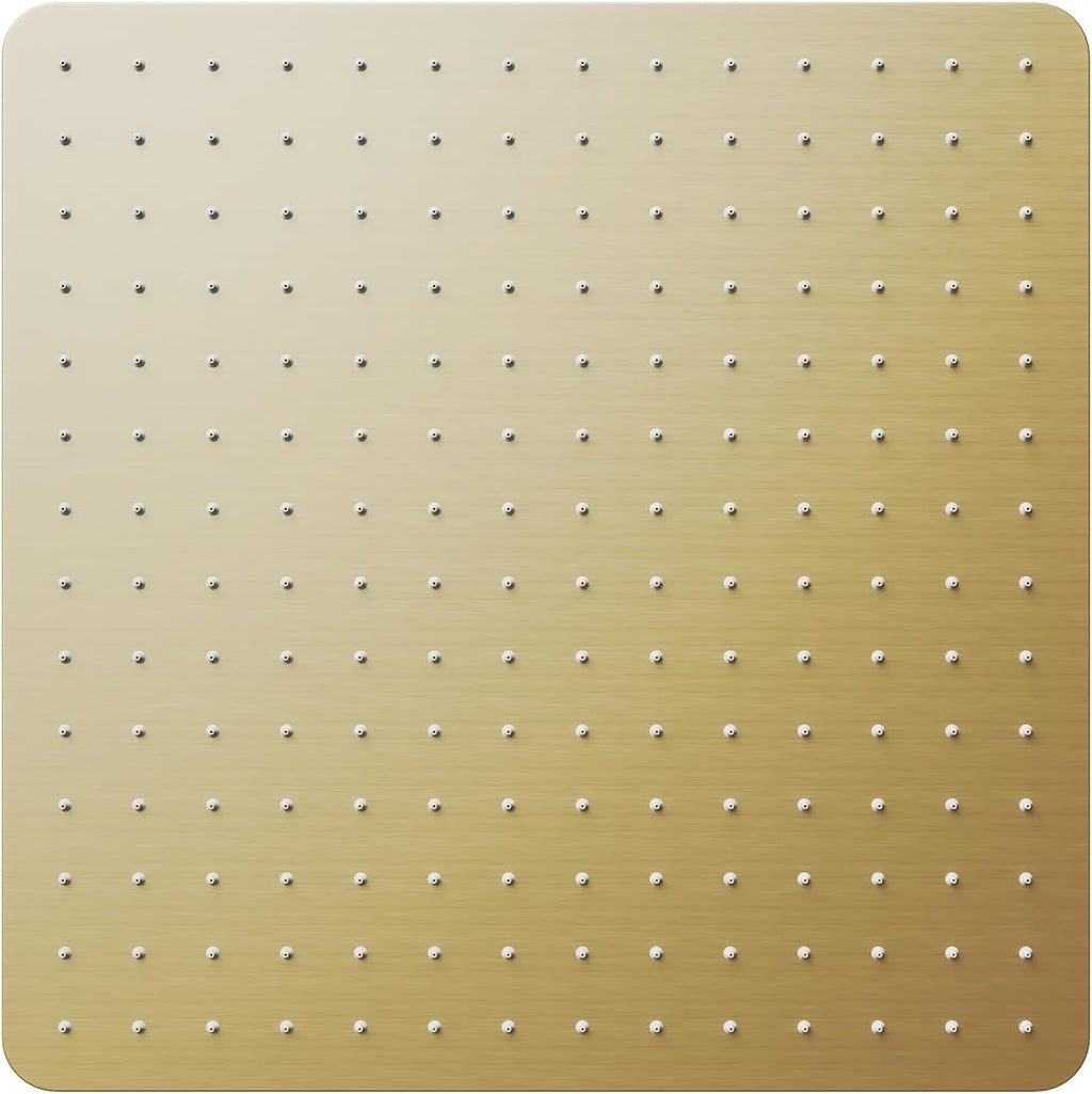 VBFF-Shower Head,rain shower head, 16 inch- Square Shower Head, 1.8 GPM Flow Rate, rainfall showerhead,VBFF10 (Brushed Gold)