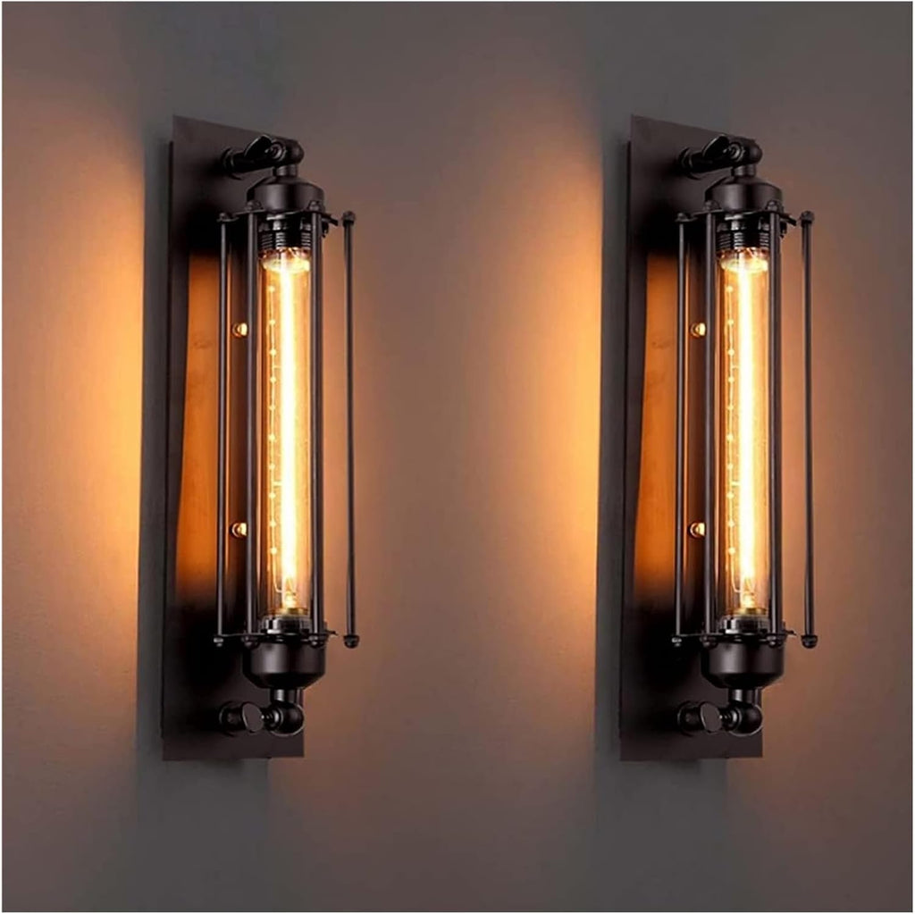 ANALYST Wall Lamp Vintage Black Flute Wall Light Retro Industrial Metal Wrought Iron Retro Bar Restaurant Wall Sconce Wall Mount Sconce Lighting Fixture,Modern Wall Sconces