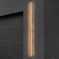 LEEKI - 60 Inches Modern Outdoor Light Fixture - Rectangular Exterior Light Fixture - 45W 3000K - IP65 Anti Rust - Gold - Sconces Wall Lighting