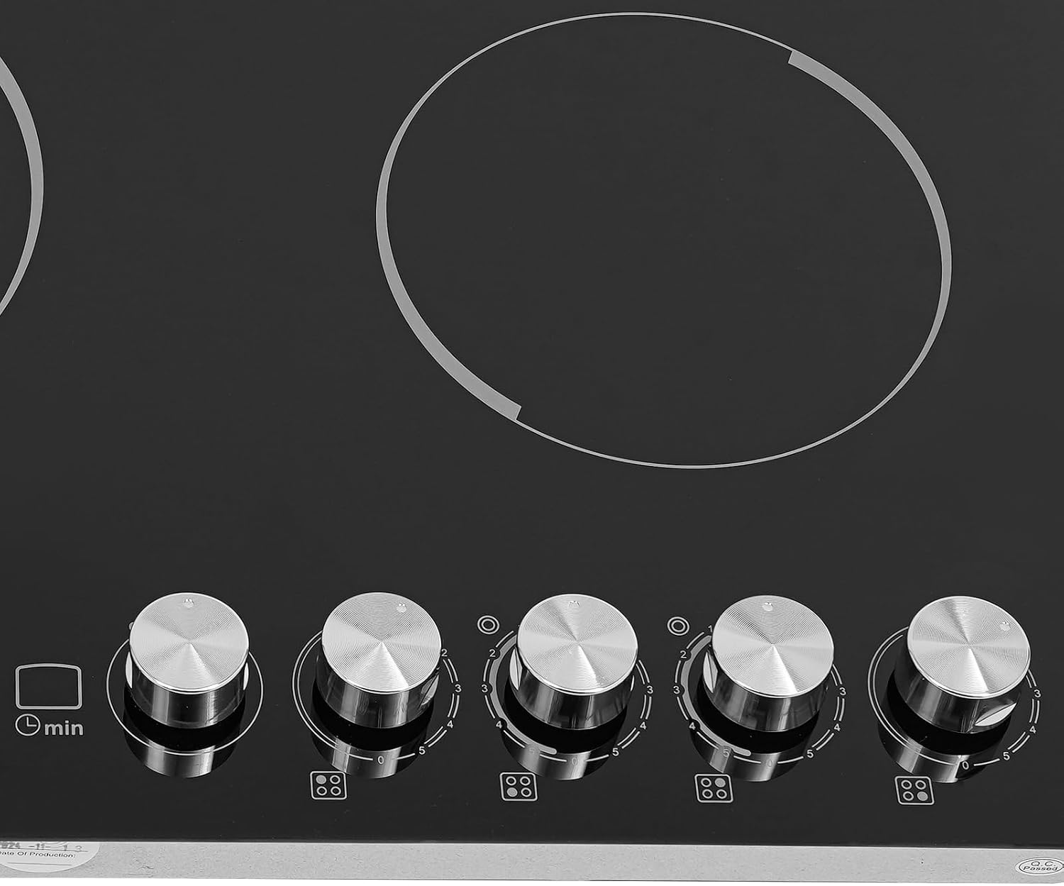 4 Burner Electric Cooktop, 29.53 Inch Touch Control Electric Stove Top with 5 Heating Level & Overheat Protection, Child Lock, 1 Waterproof Tape, Countertop/Embedded Mount Electrics Stovetop Burner