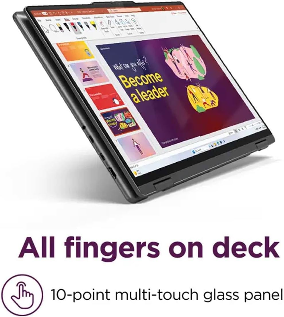 Lenovo Yoga 7 2-in-1 Copilot+ PC Laptop,16' 2K IPS Touchscreen Display,Intel Core Ultra 7 155U,16GB LPDDR5x RAM,1TB M.2 PCIe SSD,Fingerprint,Backlit KB,FHD IR Webcam,WiFi 6E,Lifetime MS,Win11 Pro