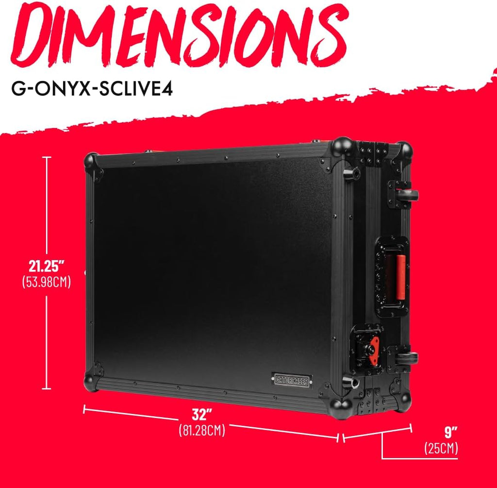 Gator Cases ONYX Flight Case for Denon DJ SC Live 4 Standalone DJ Controller, (G-ONYX-SCLIVE4)
