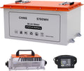 CHINS Smart 36V 150AH Bluetooth LiFePO4 Battery Lithium Battery Perfect for Golf Cart, Trolling Motor, Marine, Built-in 200A BMS, Includes 36V 25A Charger and Battery Monitor, Peak Current 1000A
