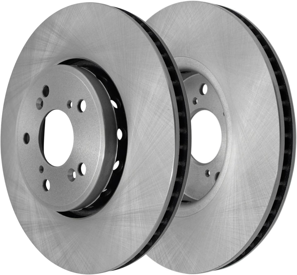 Detroit Axle - 10pc Brake Kit for Acura 2013-2018 RDX, Disc Brake Rotors Ceramic Brakes Pads with Hardware 2014 2015 2016 2017 Replacement: 12.28' inch Front and 12.00' inch Rear Rotor