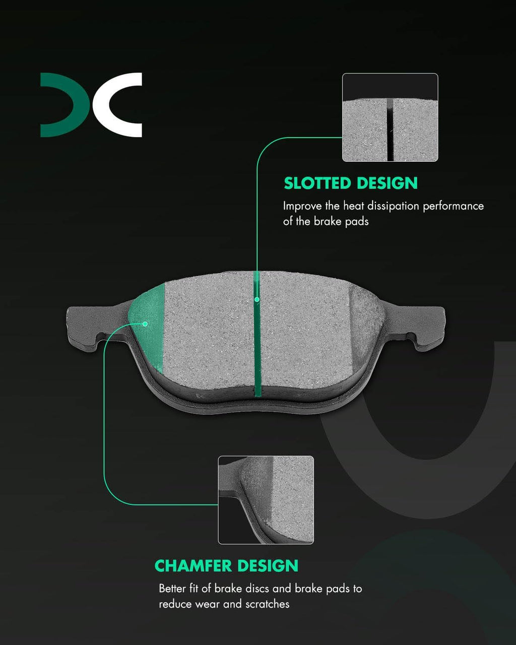 Brake and Rotors Kits,SCITOO 4pcs Brake Rotors and 8pcs Ceramic Brake Pads fit for 2004-2013 for Mazda 3