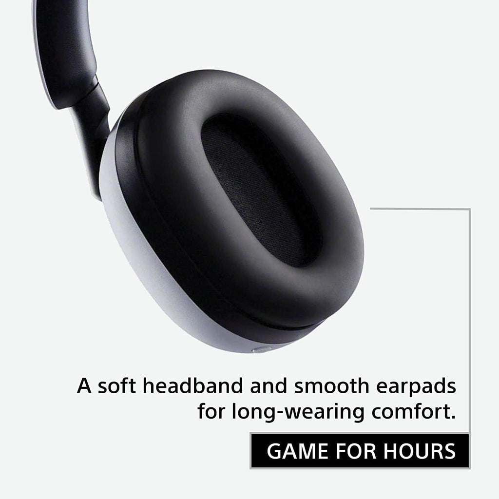 Sony WHG900N/W INZONE H9 Wireless Noise Cancelling Gaming Headset, White Bundle with Deco Gear Full-Sized Headphone Case and 3FT USB Type-C Cable