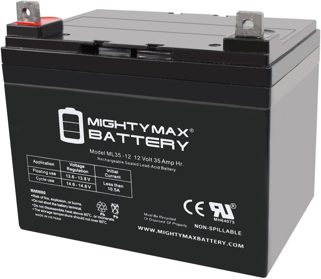 Mighty Max Battery Mighty Max Battery U1 12V 35Ah Replacement battery compatible with Yamaha Rhino Utility Vehicle UTV - 4 Pack