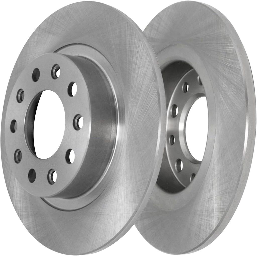 Detroit Axle - 10pc Brake Kit for 2013-2016 Dodge Dart, Disc Brake Rotors 2014 2015 Ceramic Brakes Pads with Hardware Assembly Replacement : 12.00' inch Front Rotor and 10.39' inch Rear Rotor
