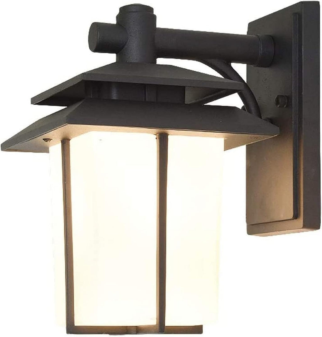 Garden Wall Light Modern Outdoor Wall Light Black Matte Weatherproof Wrought Iron Fixture Wall Sconce,Pendant Lighting Ceiling Chandelier